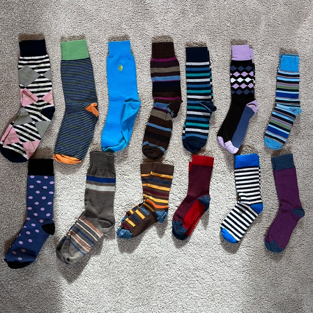Men’s dress/athletic socks lot